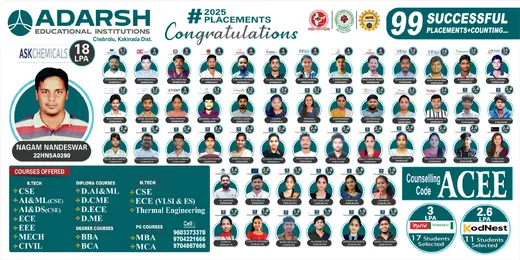 Adarsh 2025 placement announcement