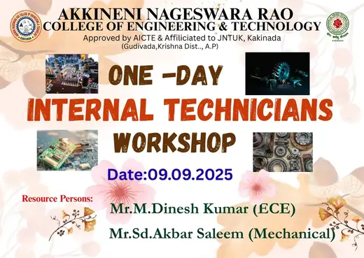 One Day Internal Technicians work shop on 9-09-2025